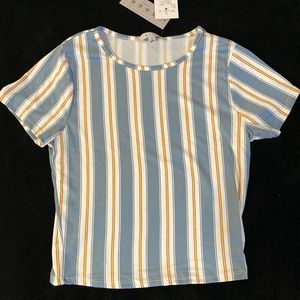 White, Blue, Gold Small Tee Unused